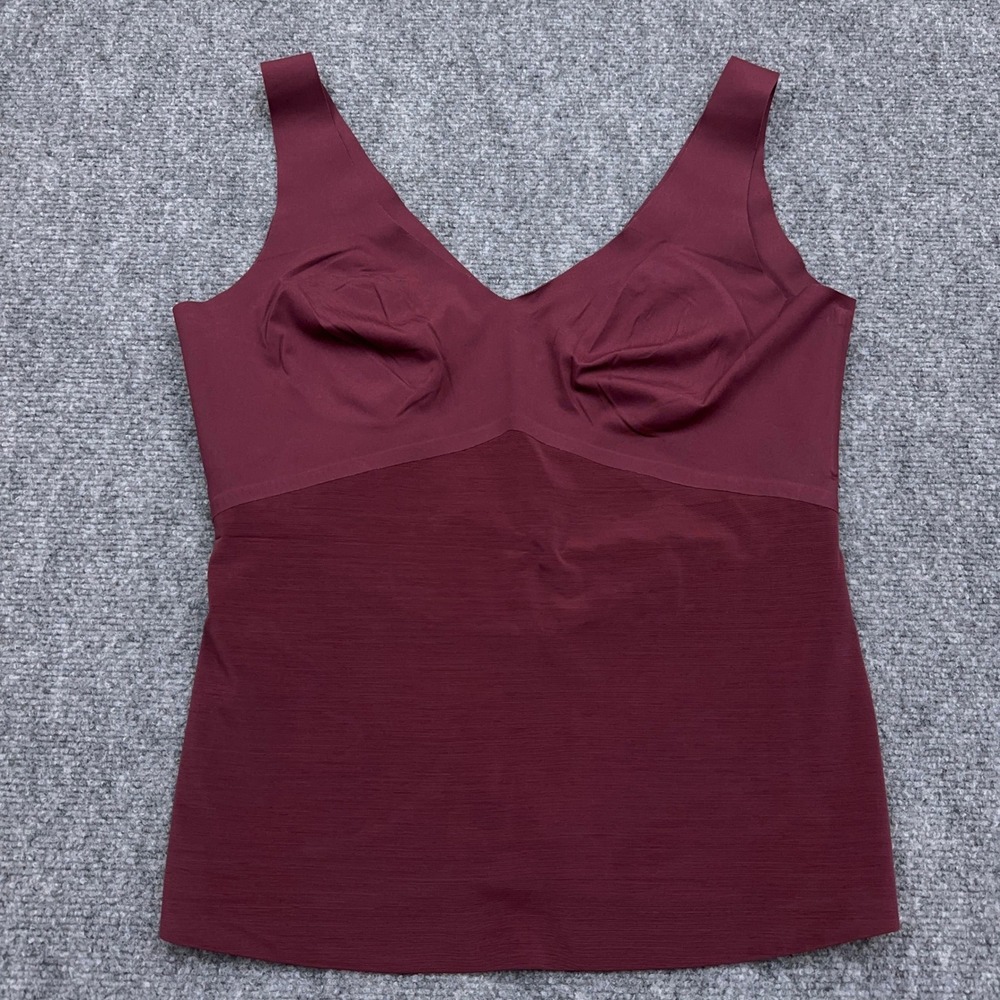 Honeylove LiftWear Tank Women's XL Fig Burgundy Shapewear Compression Camisole